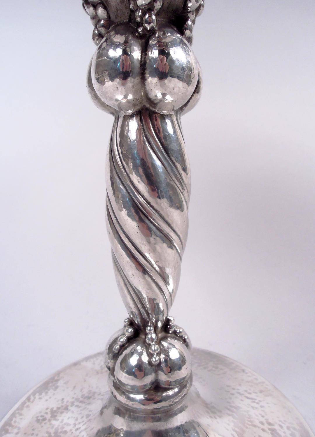 Georg Jensen Large Danish Modern Centerpiece Tazza Compote In Good Condition For Sale In New York, NY