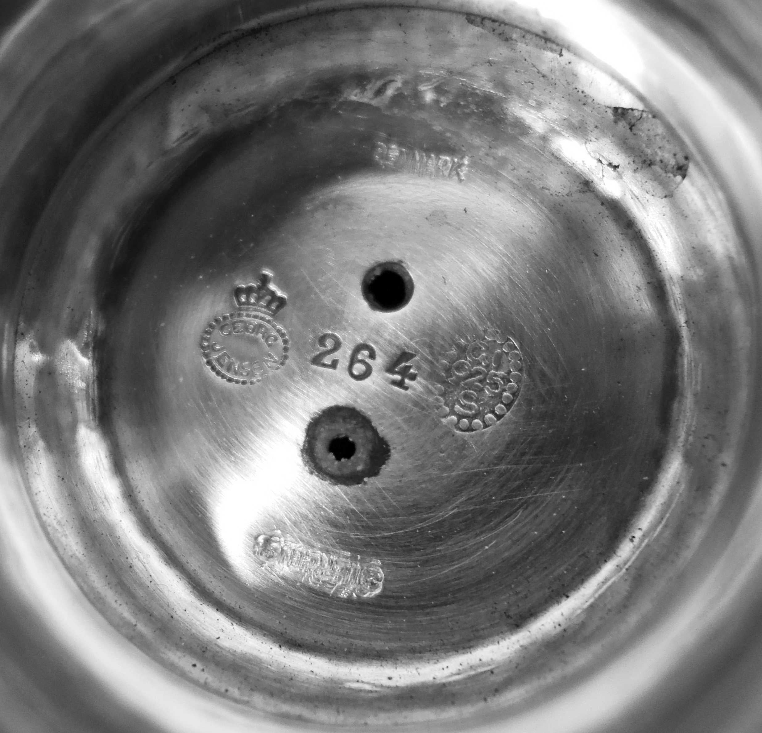 Sterling Silver Georg Jensen Large Danish Modern Centerpiece Tazza Compote For Sale