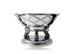 Georg Jensen Large Monumental Silver Punch Bowl 268A