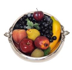 Georg Jensen Large Sterling Silver Bowl c. 1945 - 77 Copenhagen, Denmark Fruit