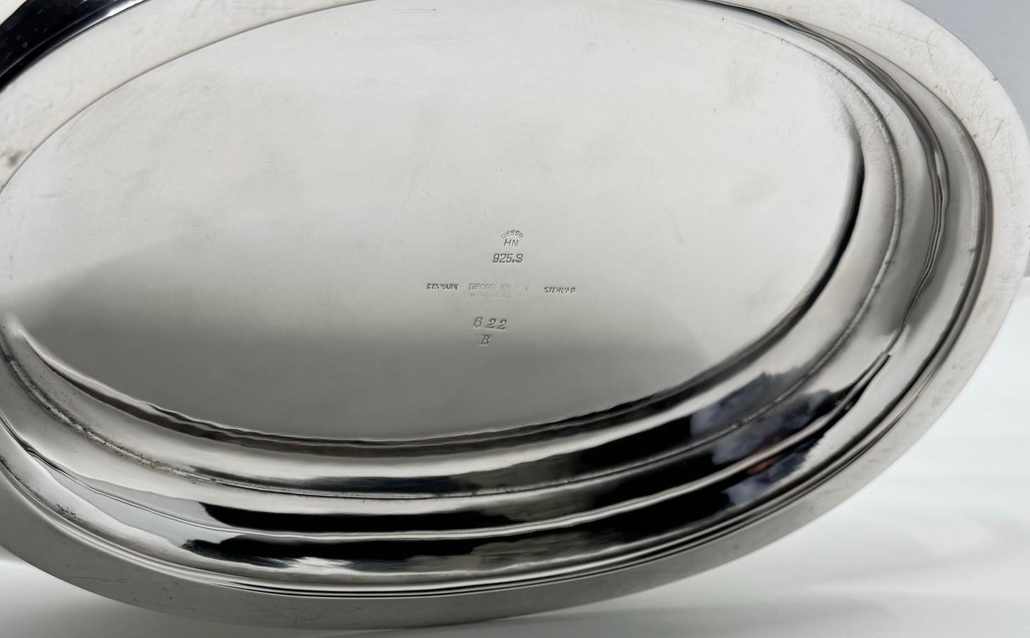 Danese Georg Jensen Centrotavola grande in argento #622B in vendita