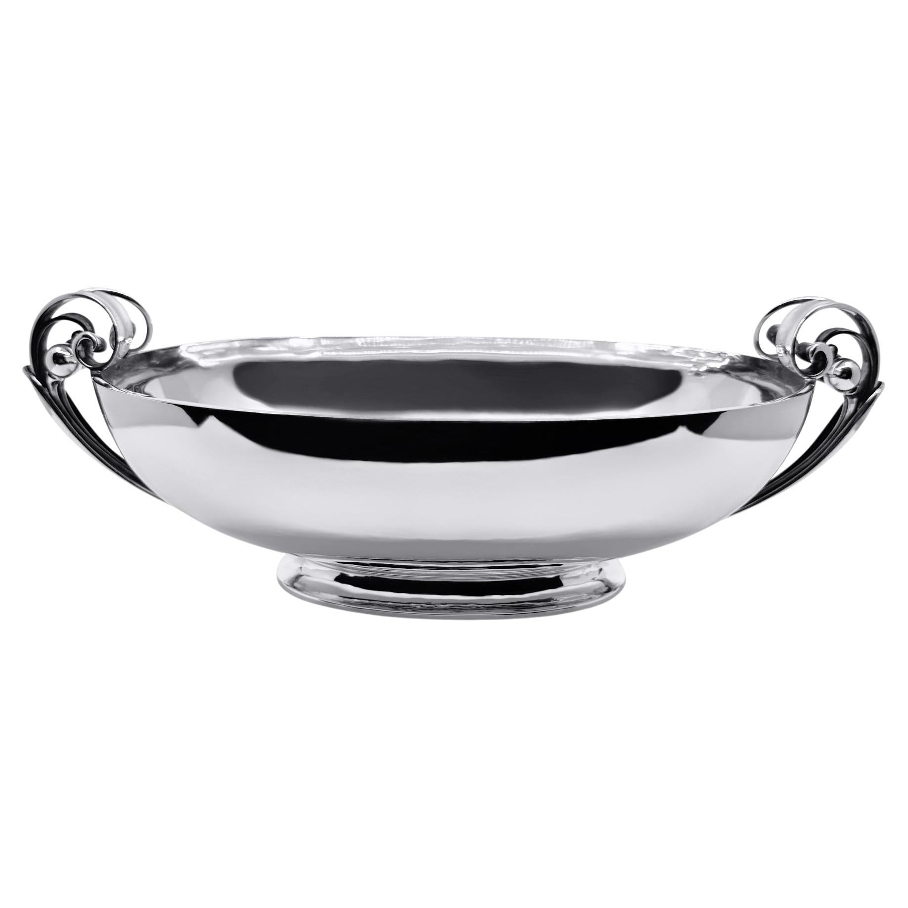 Grands centres de table en argent sterling Georg Jensen n°622B