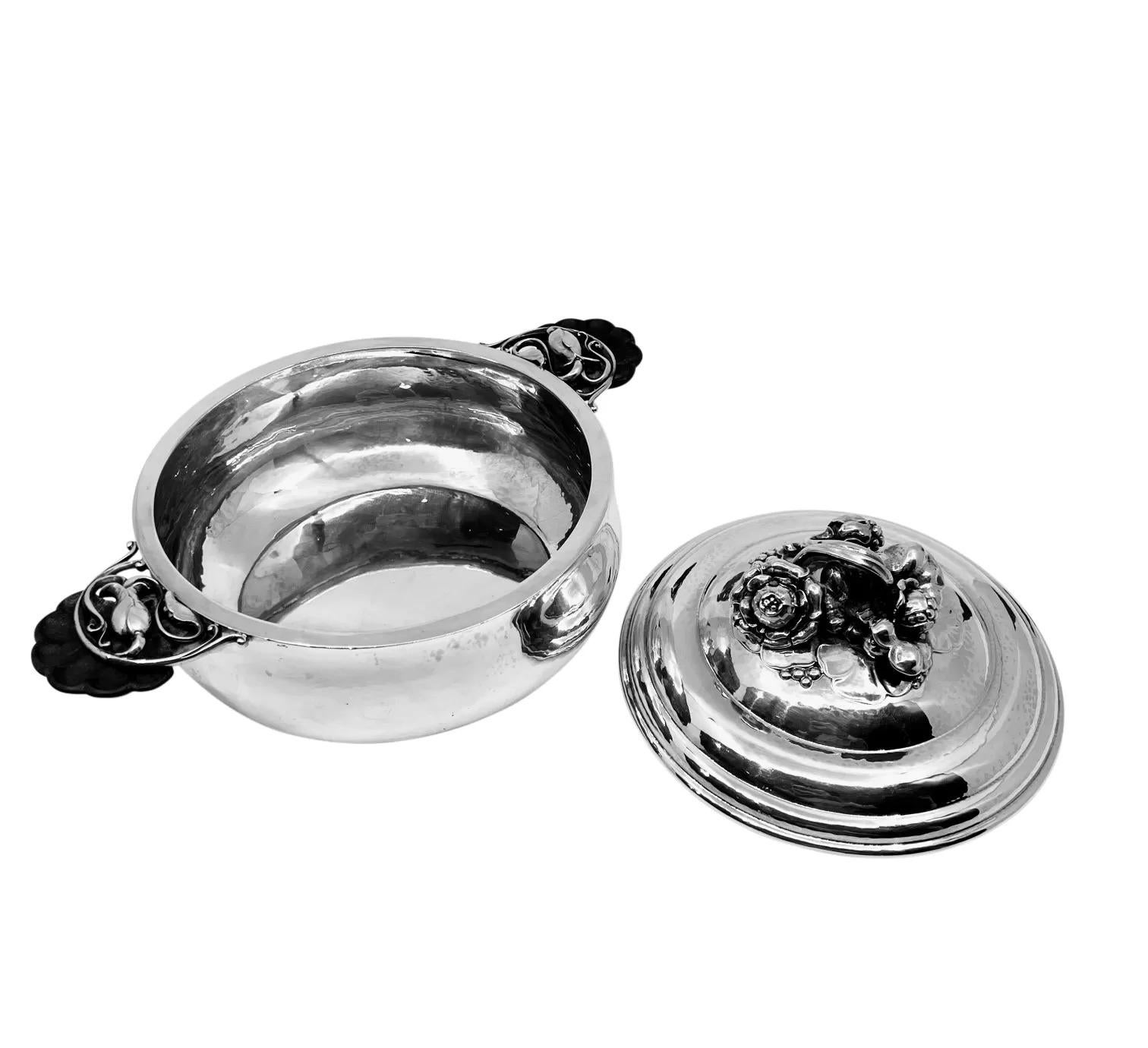 Art Nouveau Georg Jensen Lidded 