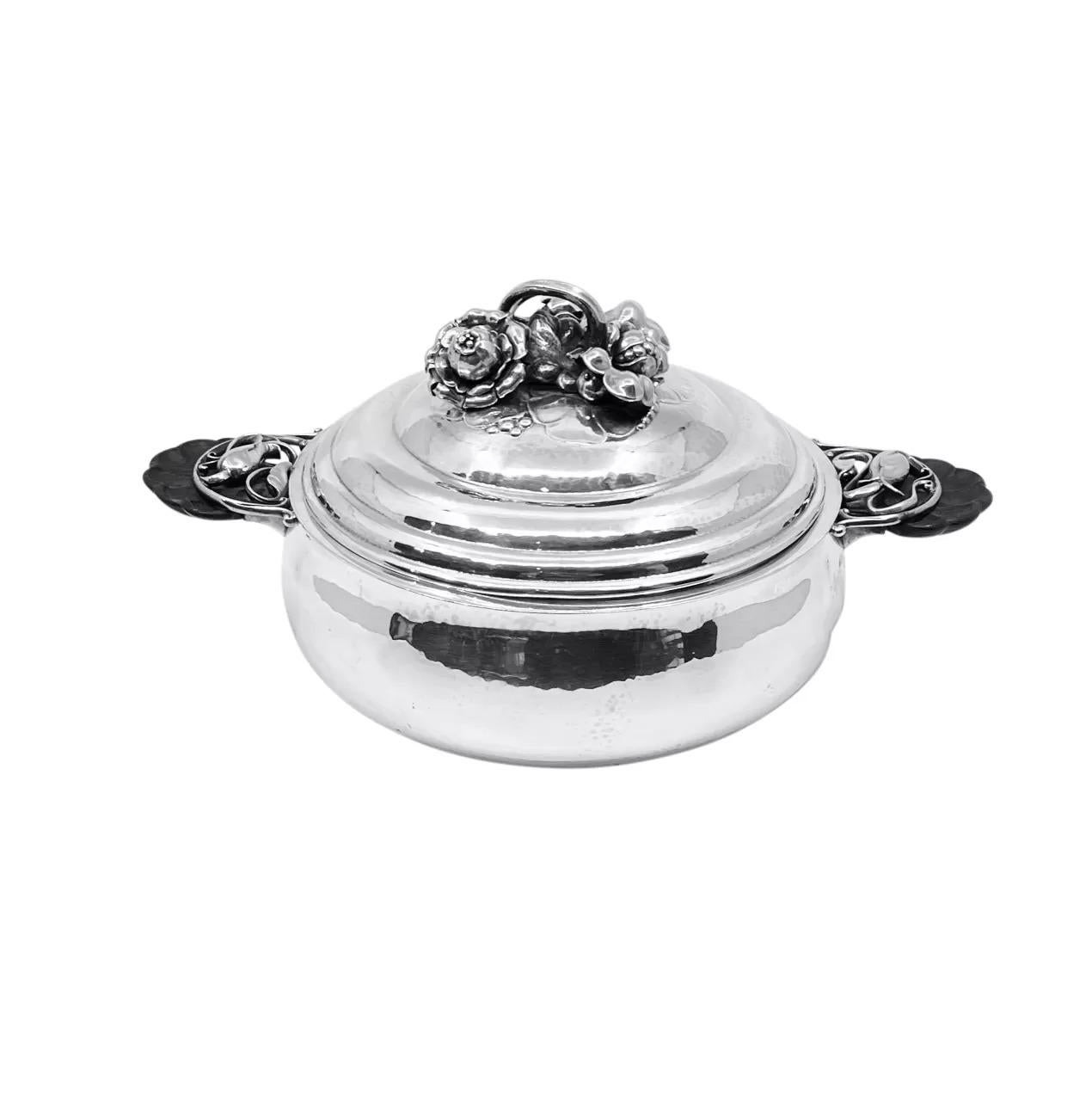 Hand-Crafted Georg Jensen Lidded 