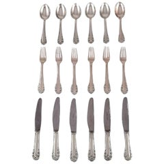 Georg Jensen "Lily of the Valley" Cutlery in Sterling Silver, Lunch Service