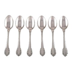Georg Jensen "Lily of the Valley" Cutlery, Six Teaspoons in Sterling Silver