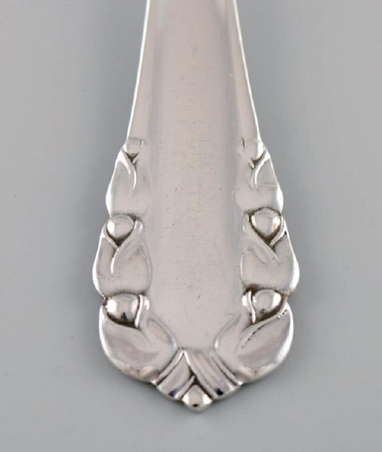 Art Nouveau Georg Jensen Lily of the Valley Dessert Spoon, Six Spoons Available For Sale