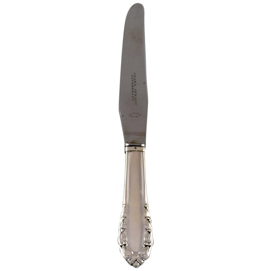 Georg Jensen "Lily of the Valley" Dinner Knife, Dated 1933-1944, Three Pieces