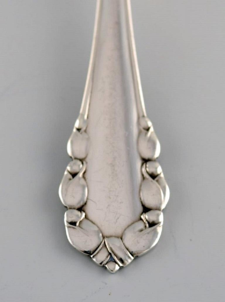Art Nouveau Georg Jensen Lily of the Valley Jam Spoon in Sterling Silver For Sale