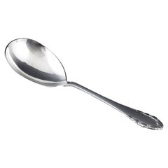 Georg Jensen, "Lily of the Valley". Large serving spoon in sterling silver