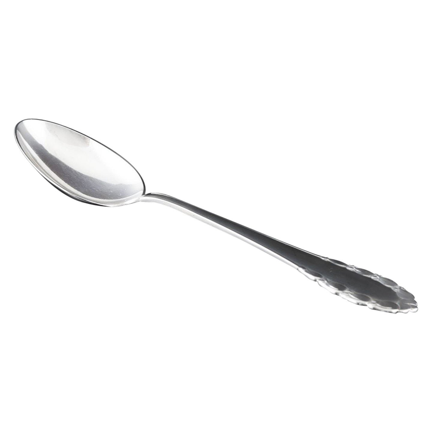 Georg Jensen, "Lily of the Valley". Large soup spoon in sterling silver.
