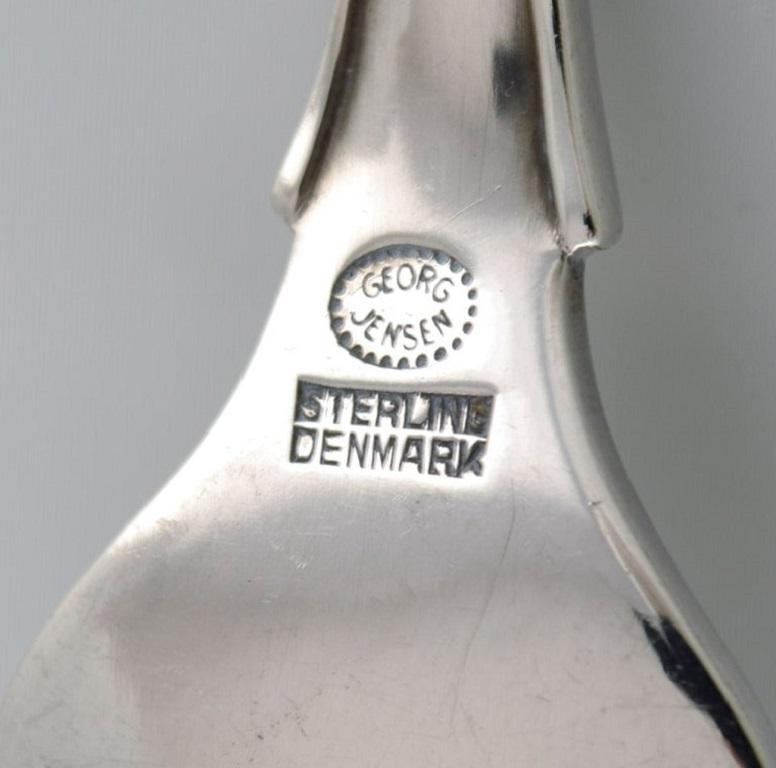 Danish Georg Jensen Lily of the Valley Lunch Fork, Seven Forks Available