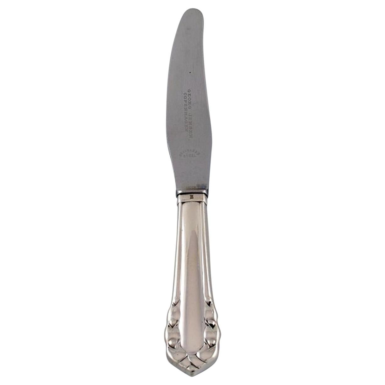 Coltello da pranzo Georg Jensen "Mughetto", datato 1933-1944, Sei pezzi