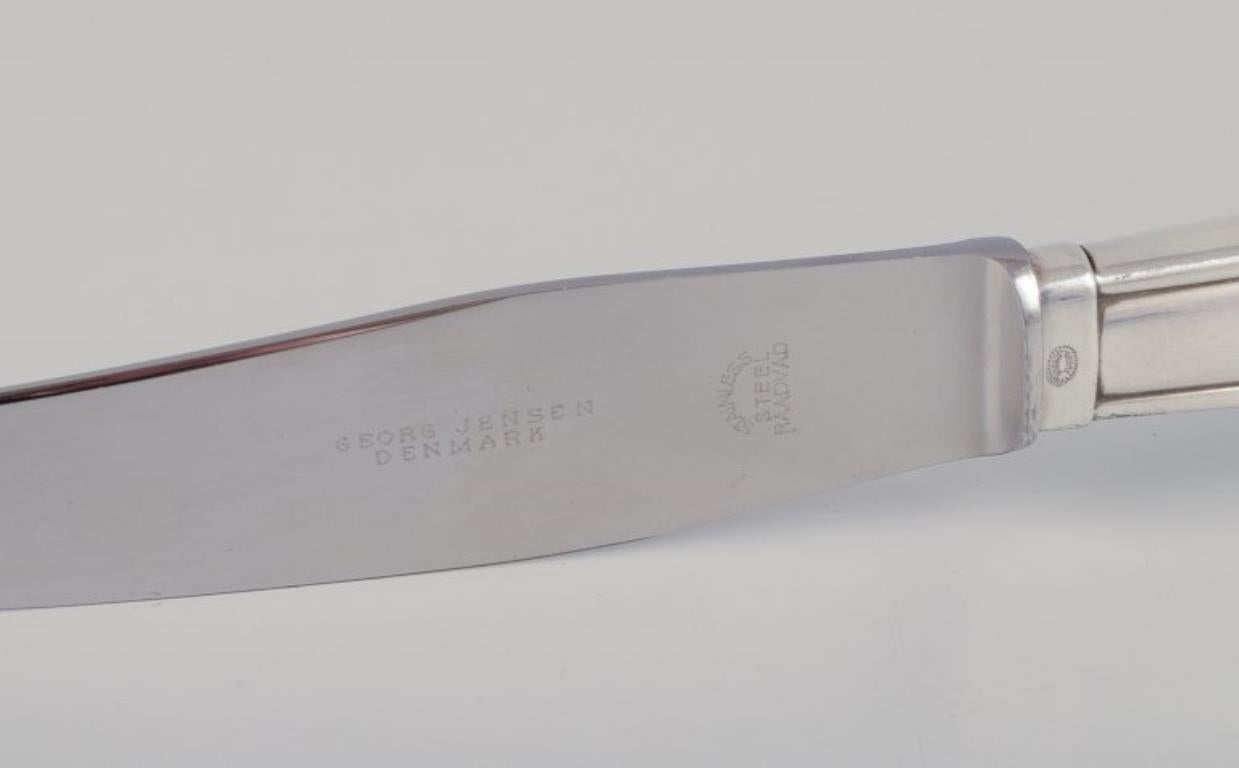 Georg Jensen Lirio del Valle. Cuchillo para comer. Mediados del siglo XX. Danés en venta