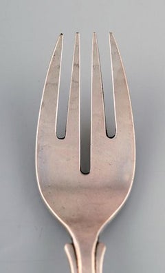 Georg Jensen Lily of the Valley Silver, Fish Knife and Fish Fork