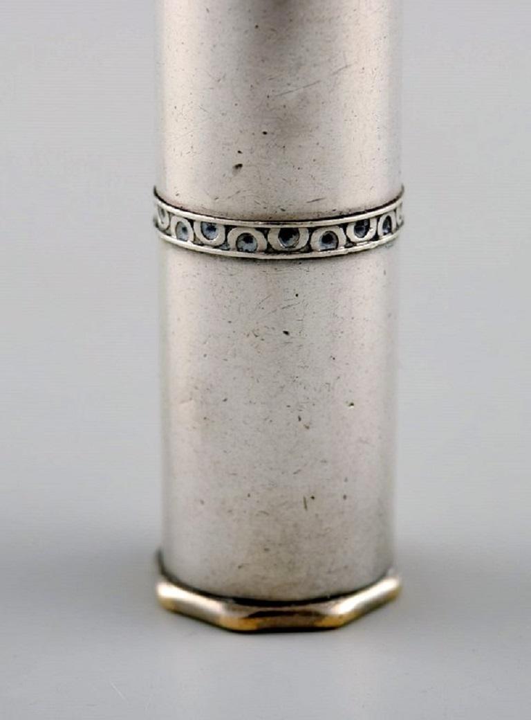 Danish Georg Jensen Lipstick Holder in Sterling Silver, Dated 1933-1944 For Sale