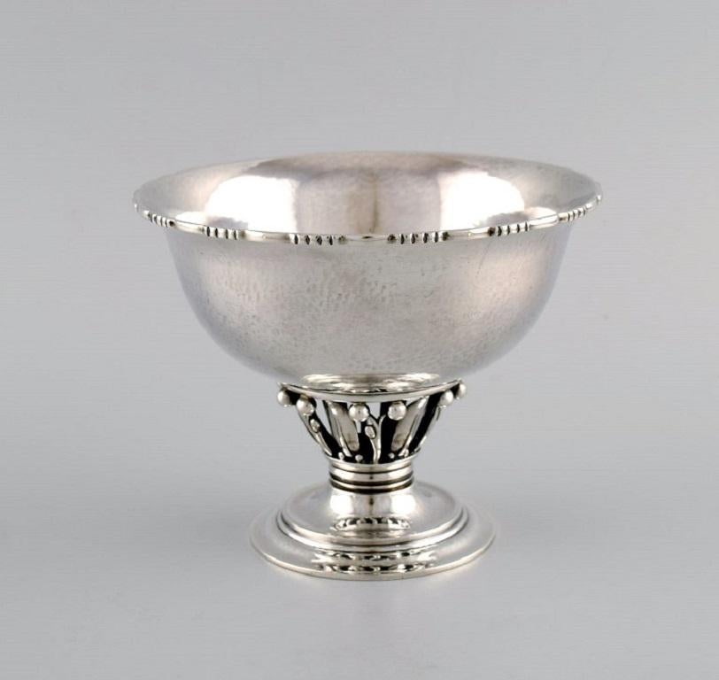 Danois Bol / compote « Louvre » de Georg Jensen en argent sterling. Style Art nouveau. en vente