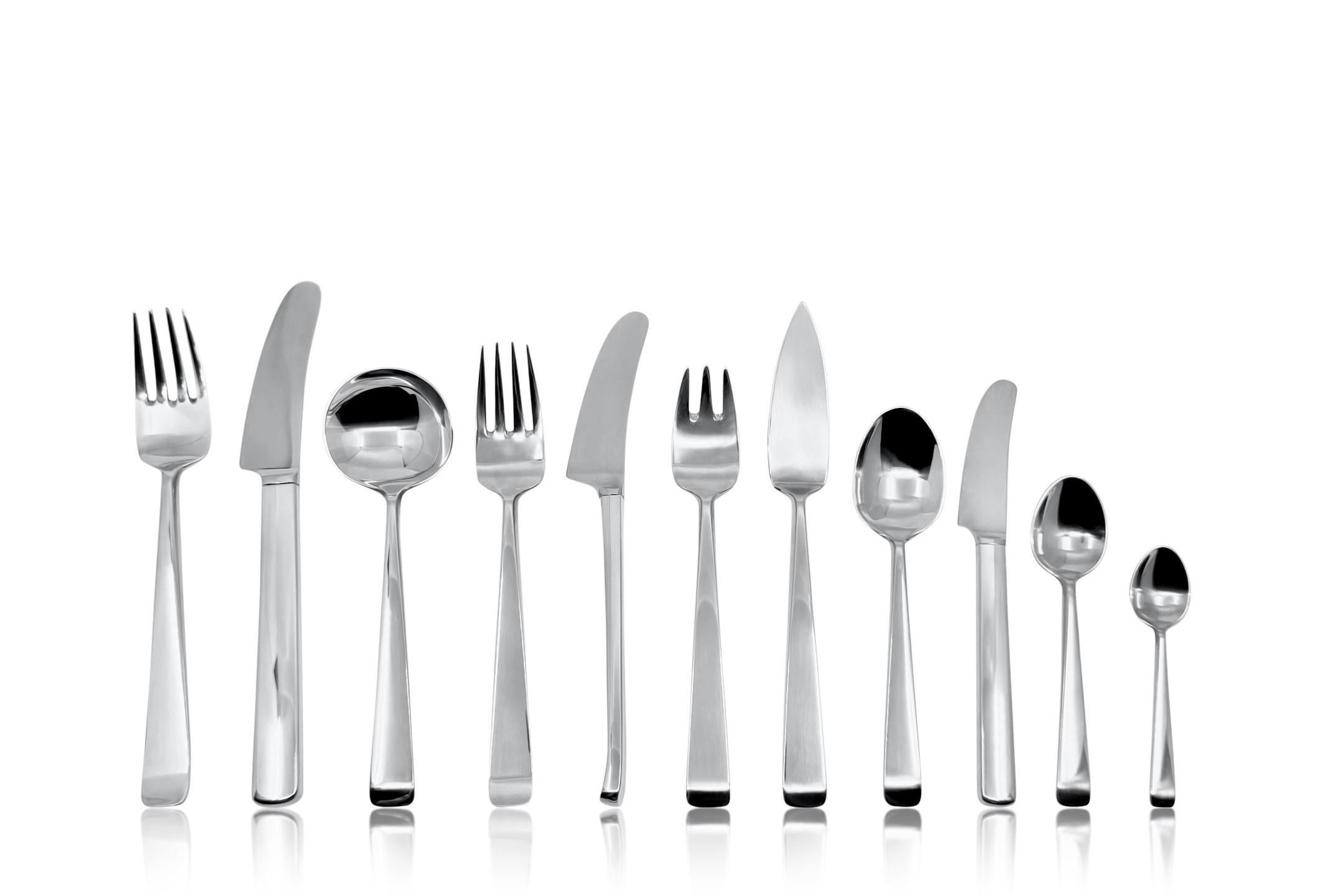 Danese Georg Jensen Margrethe - Set di posate in argento massiccio in vendita