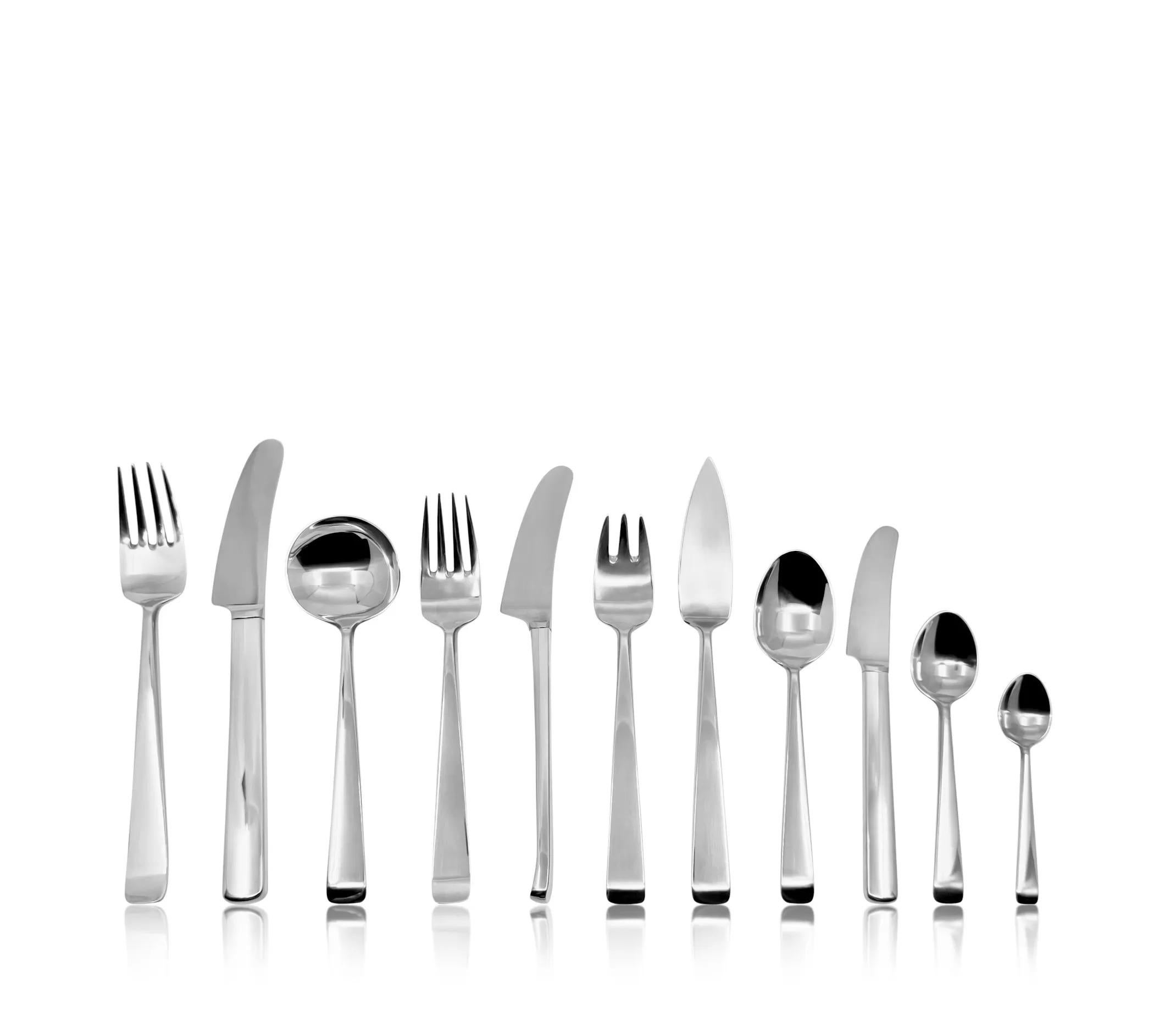 Danish Georg Jensen Margrethe Sterling Silverware Set For Sale