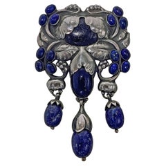 Georg Jensen Master Brooch Sodalite Master Brooch, C.1933