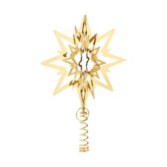 Georg Jensen Medium Christmas Tree Star in Gold Brass by Flemming Eskildsen