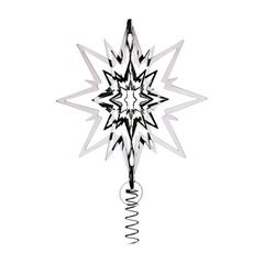 Georg Jensen Medium Christmas Tree Star in Palladium by Flemming Eskildsen