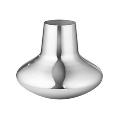 Georg Jensen Medium Vase in Stainless Steel by Henning Koppel