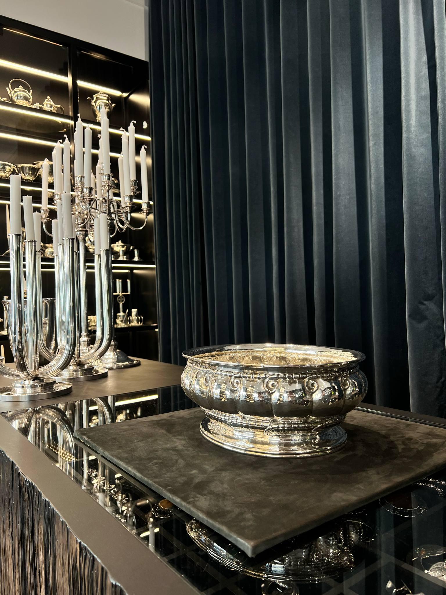 Art Nouveau Centrotavola ovale Georg Jensen 