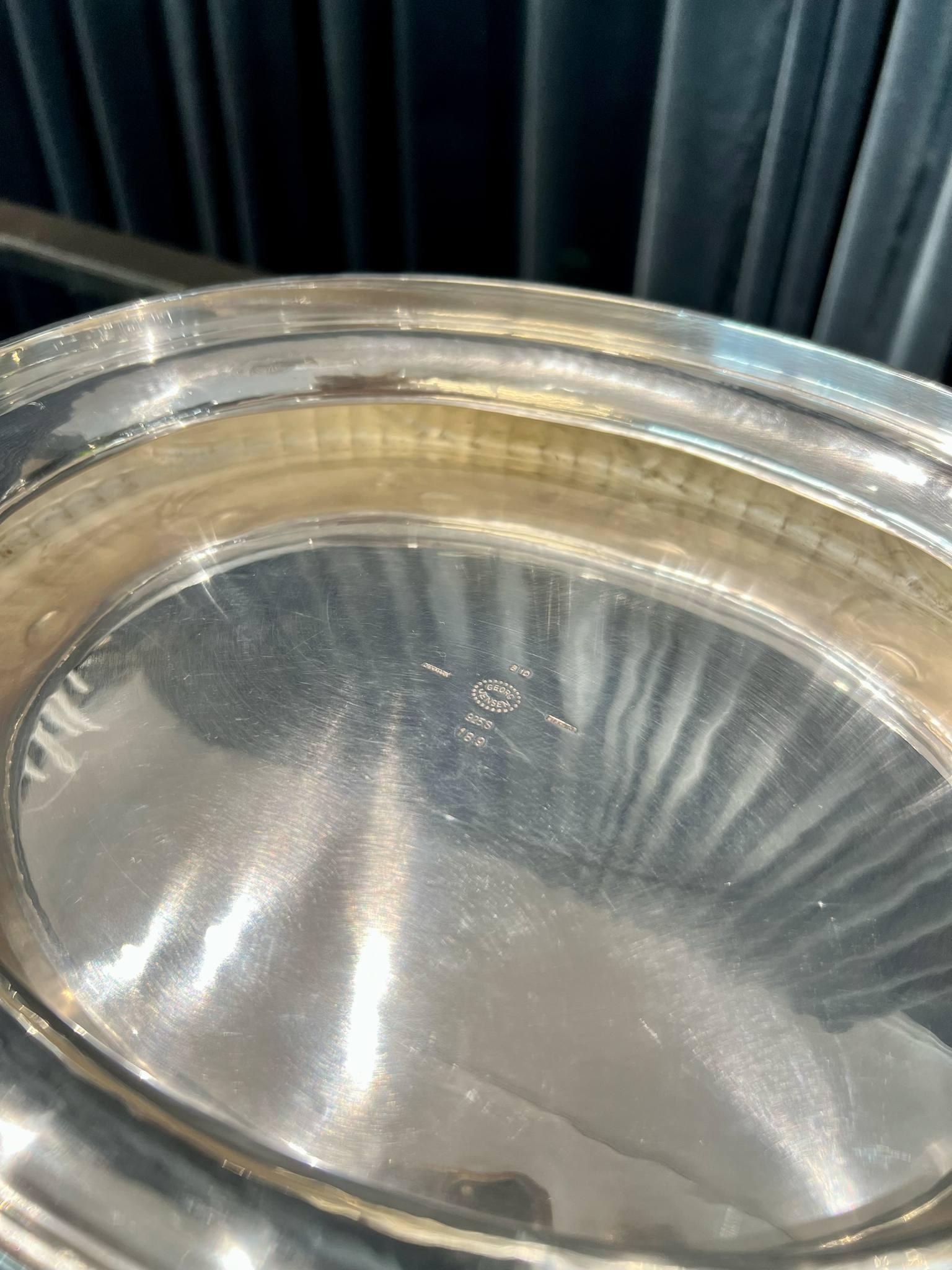 Martellato Centrotavola ovale Georg Jensen 