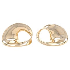 Georg Jensen Gemelos de Caballero - Oro Amarillo 18k Círculos Abstractos Danés Vintage