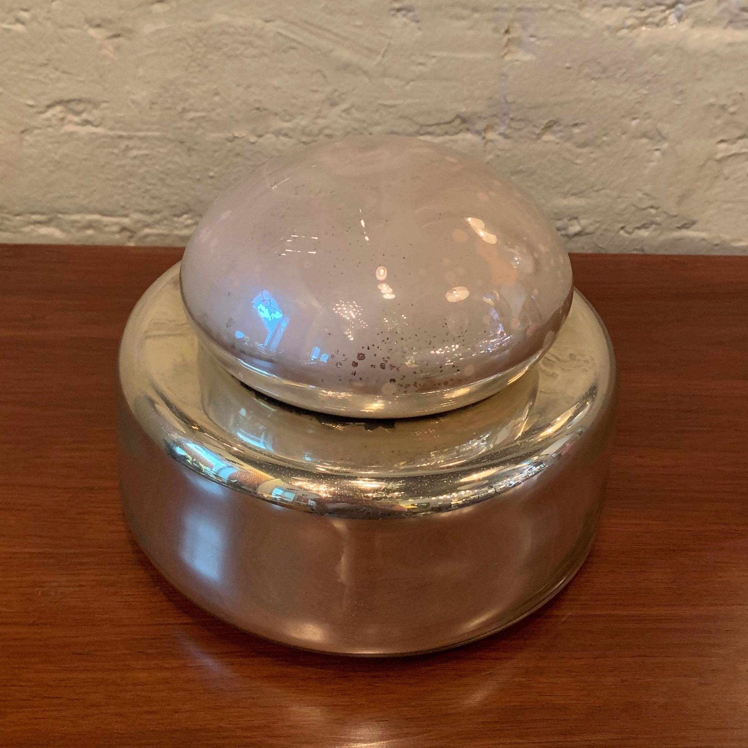 Mid-Century Modern Georg Jensen Mercury Glass Bowl with Lid