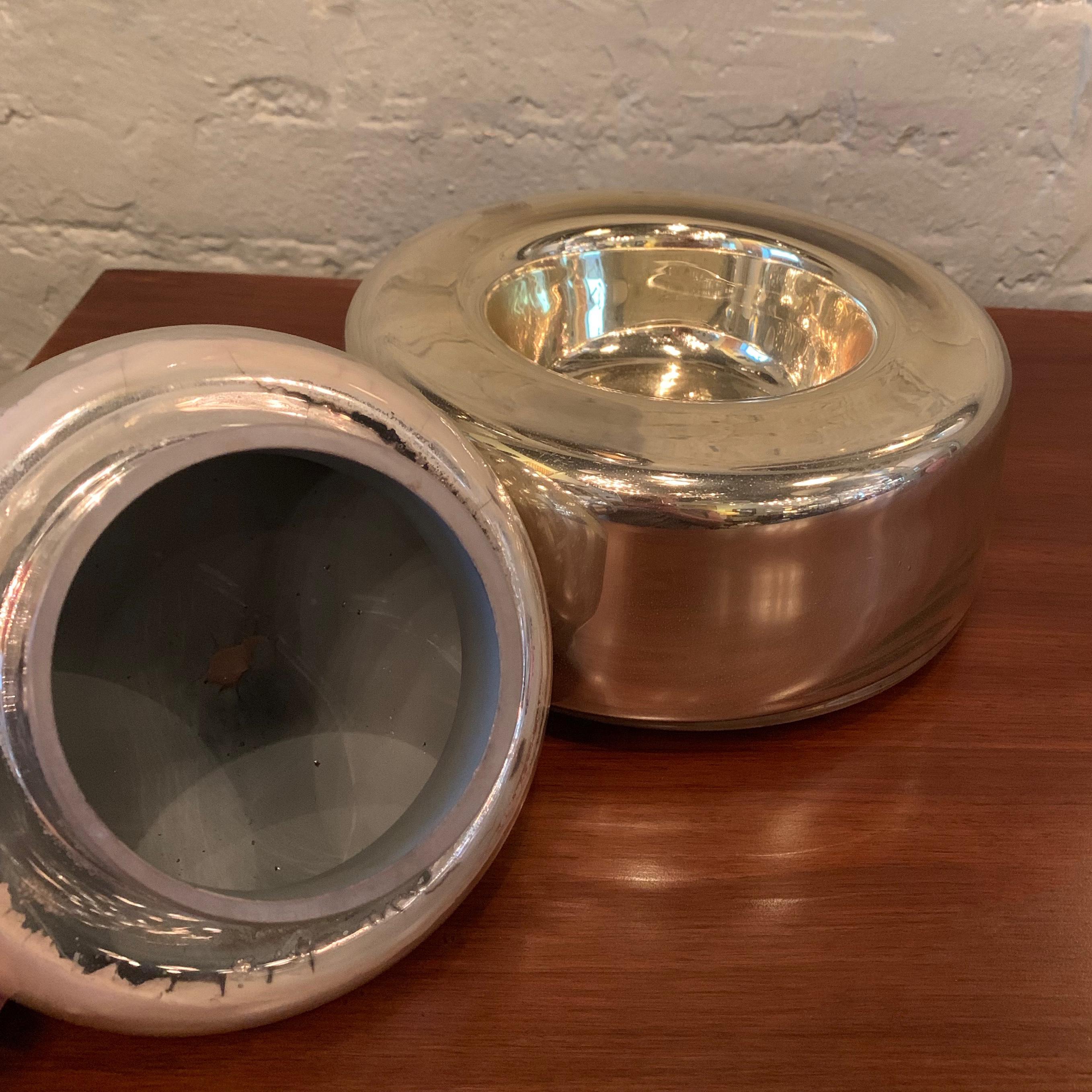 Georg Jensen Mercury Glass Bowl with Lid In Good Condition In Brooklyn, NY
