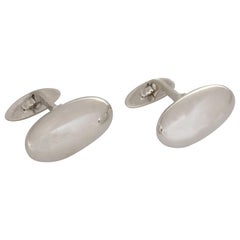 Georg Jensen Midcentury Large Sterling Cufflinks # 121