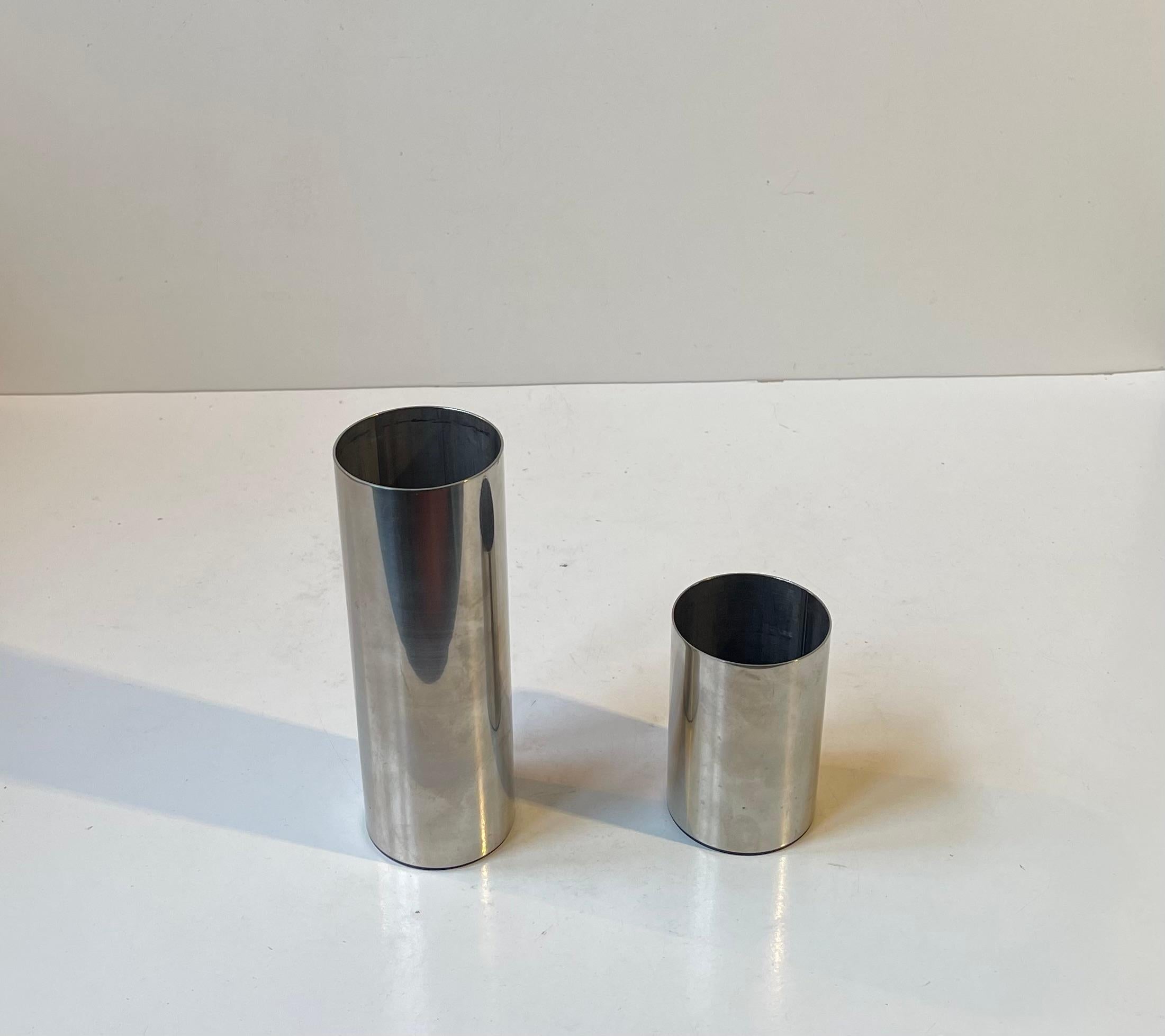 Georg Jensen Minimalistische Edelstahlhalter für Küchen- und Schreibtischutensilien (Dänisch) im Angebot