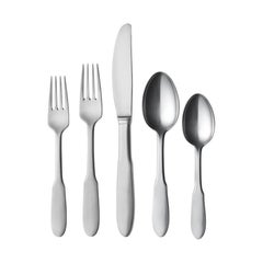 Georg Jensen Mitra 5-Piece Cutlery Giftbox in Steel by Gundorph Albertus