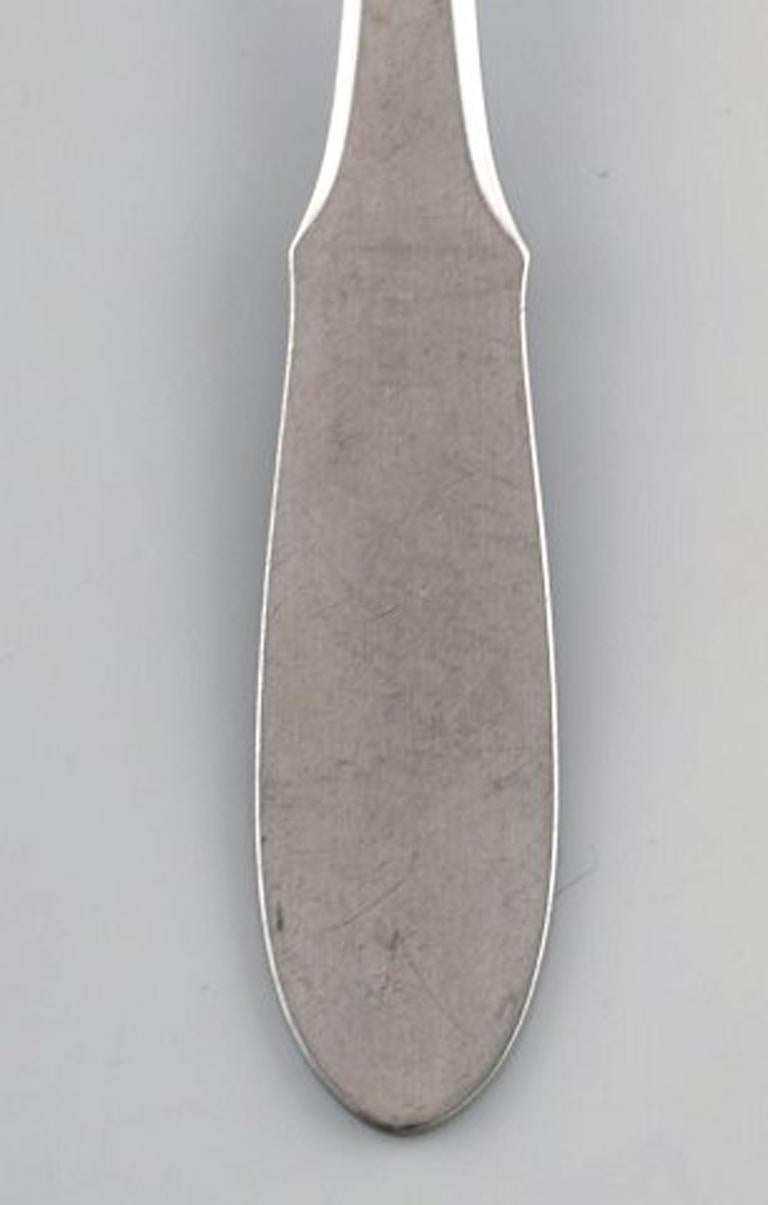 Scandinavian Modern Georg Jensen Mitra Steel Cutlery, Complete 12 Person Service