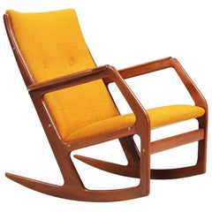 Georg Jensen Model-100 Rocking Chair for Kubus Møbler