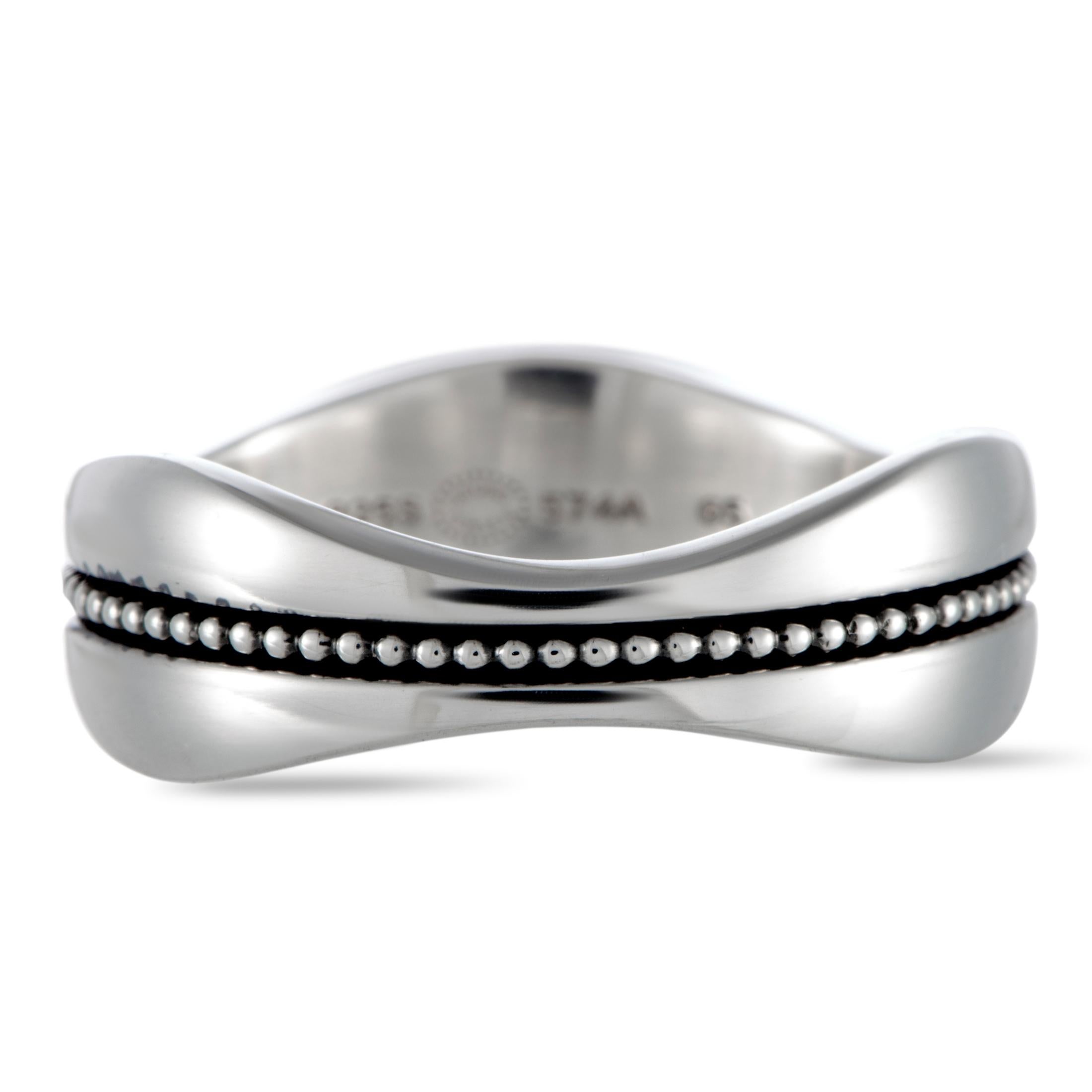 Women's or Men's Georg Jensen Modern Silver Band Ring