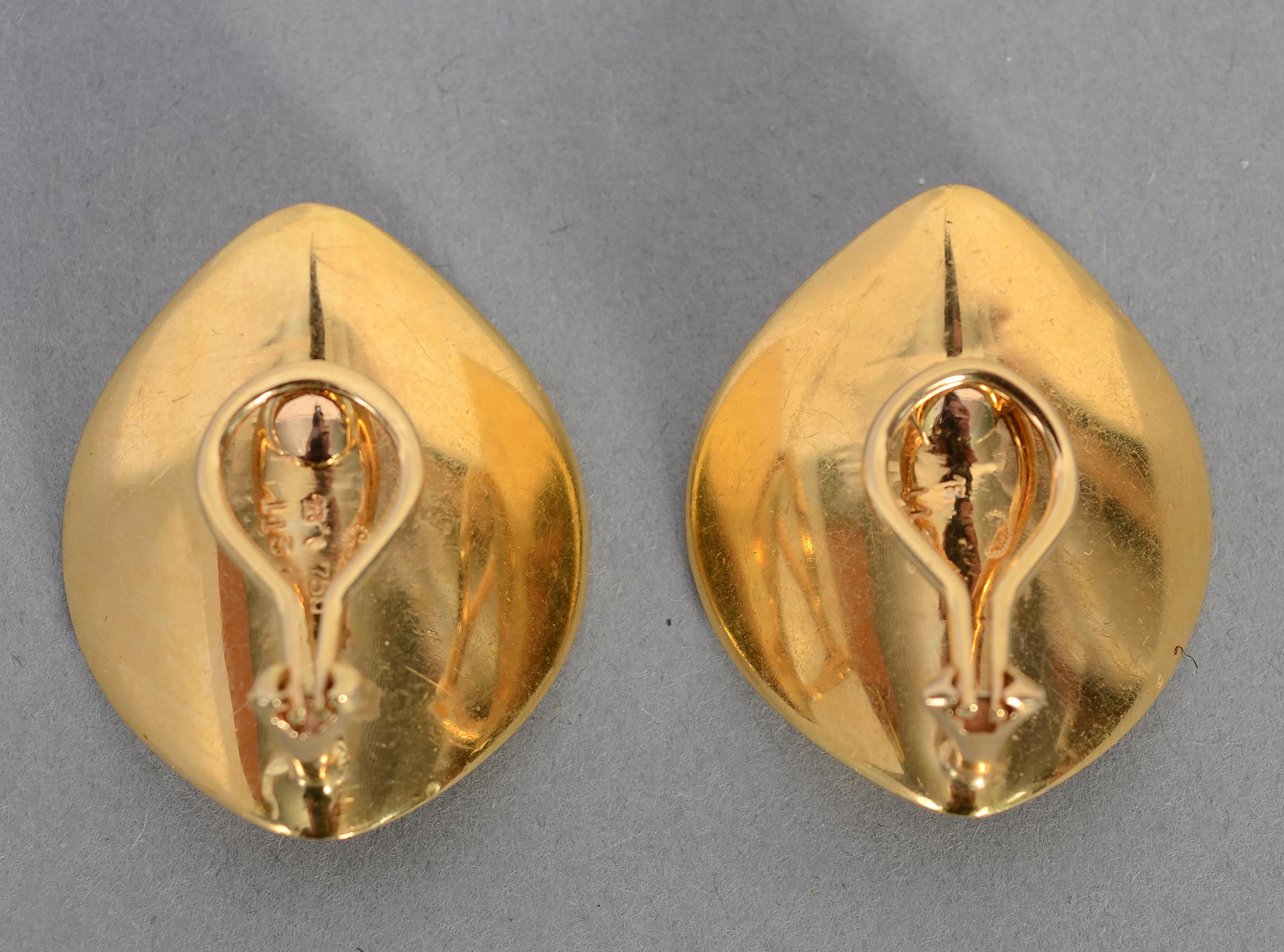 Georg Jensen Modernist Gold Earrings 2