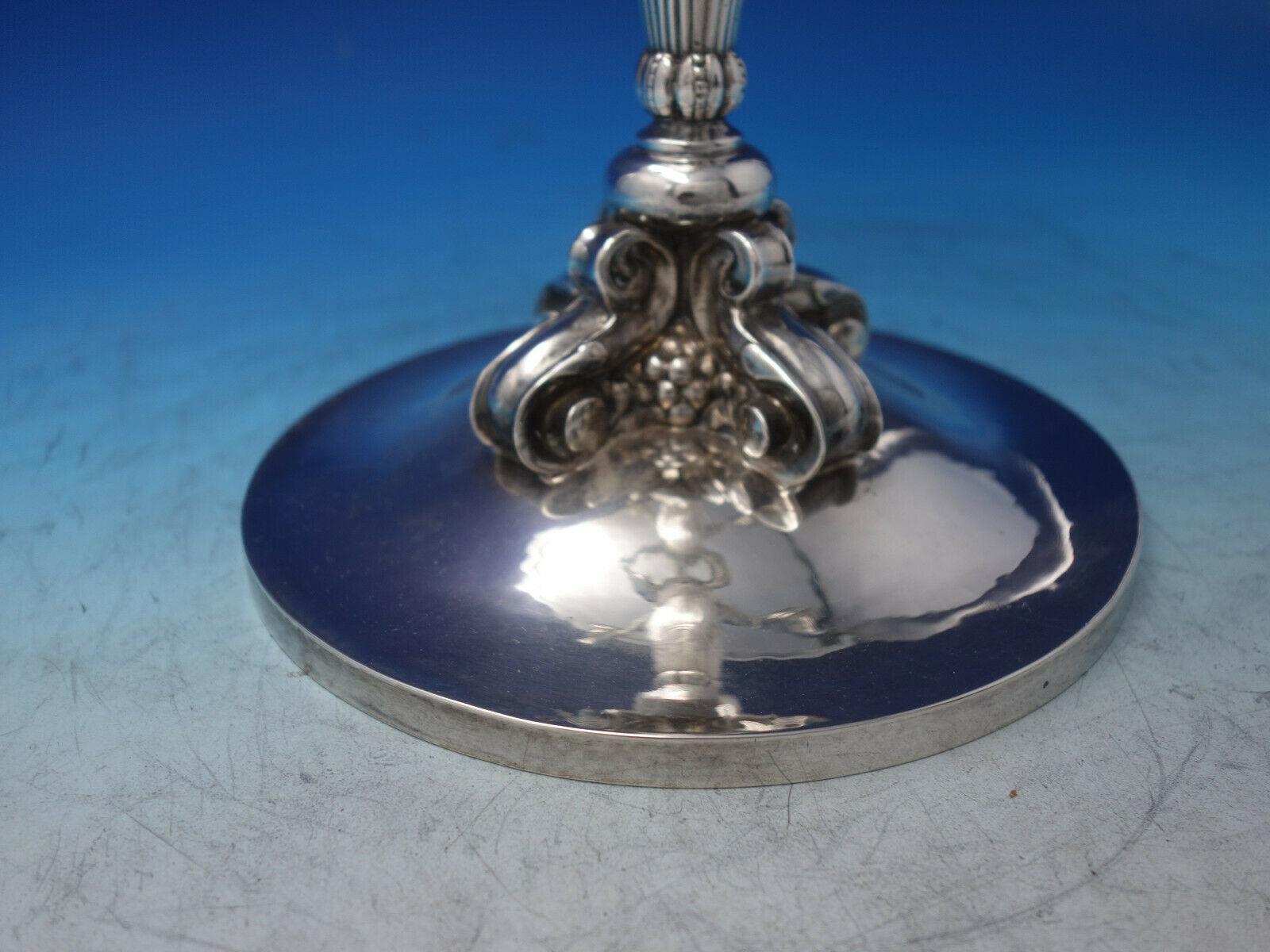 Georg Jensen Monumental Dolphin 830 Candelabro in argento n. 224 Molto raro #6324 in vendita 1