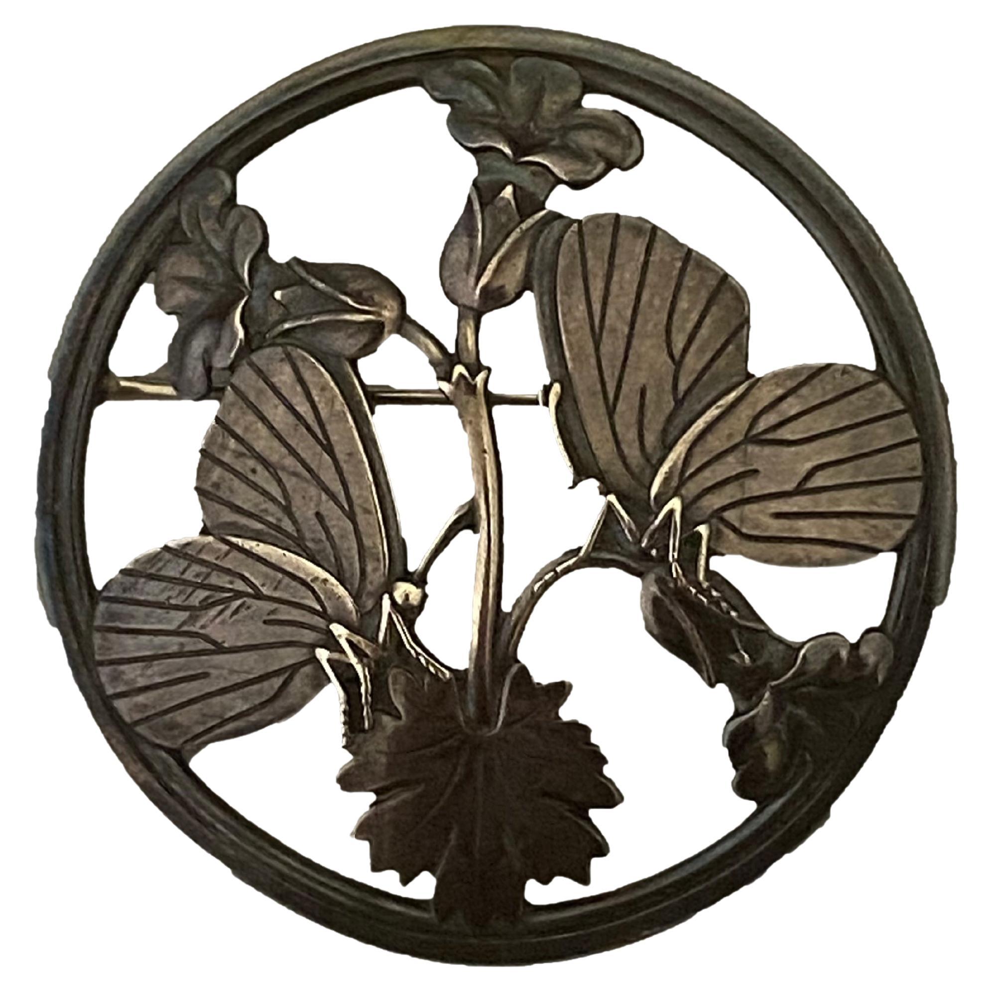 Georg Jensen Moonlight Blossom Brooch No 283