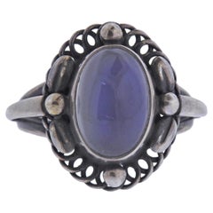 Georg Jensen, bague Moonlight Blossom en argent 1 A