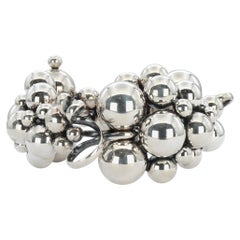 Georg Jensen, Moonlight Grapes, 925 Sterling Silver, Statement Bracelet