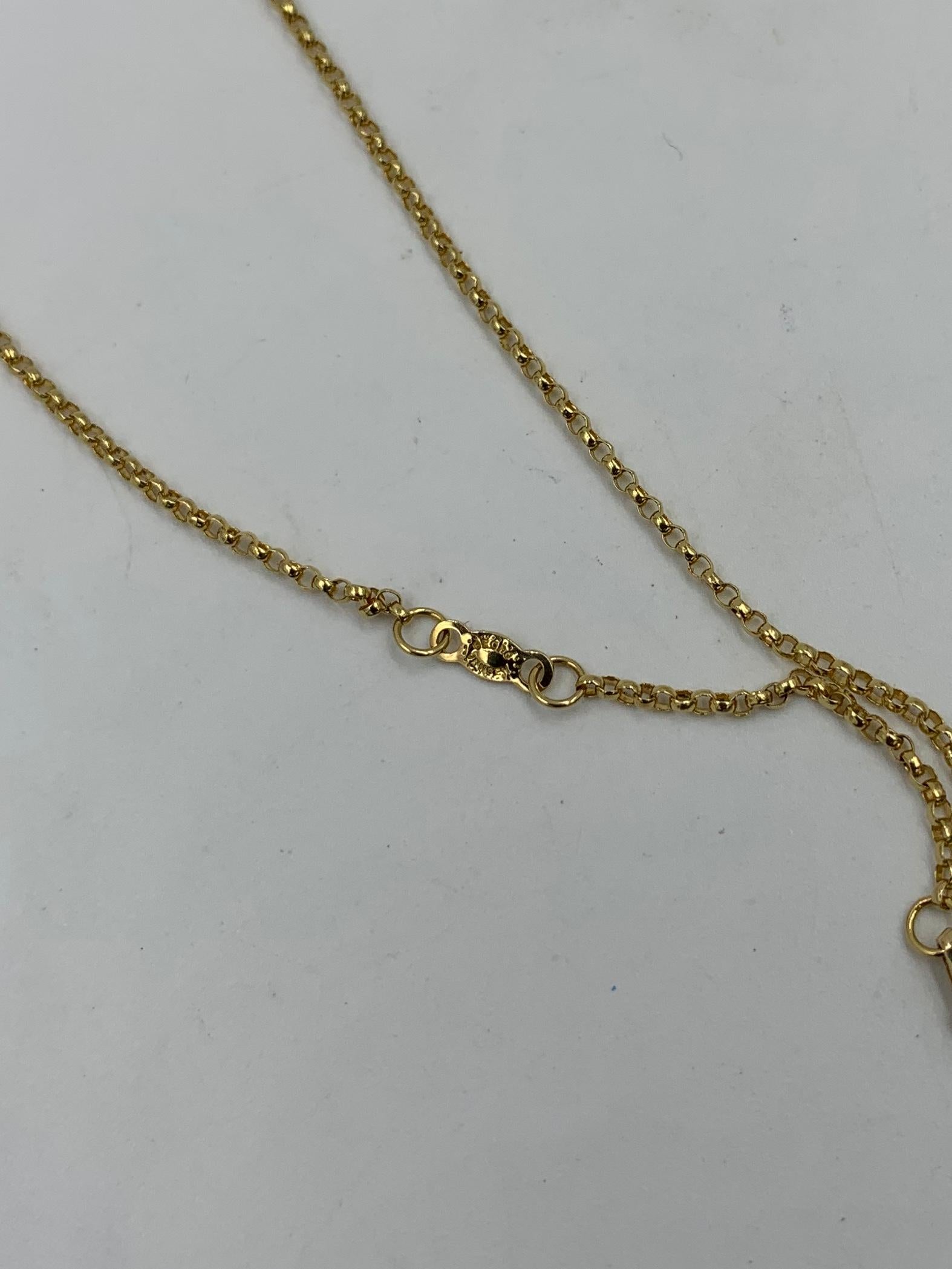 Georg Jensen Moonrise Sautoir Necklace 1567 18 Karat Gold Topaz Peridot Amethyst 5