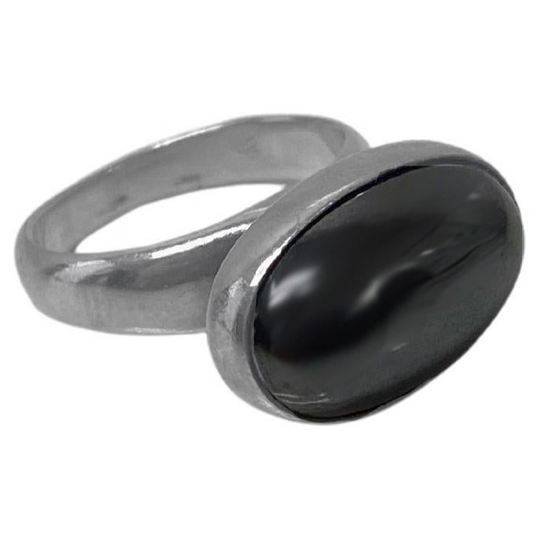 Georg Jensen Nanna Ditzel Ring C.1960 Hematite # 123B For Sale 7