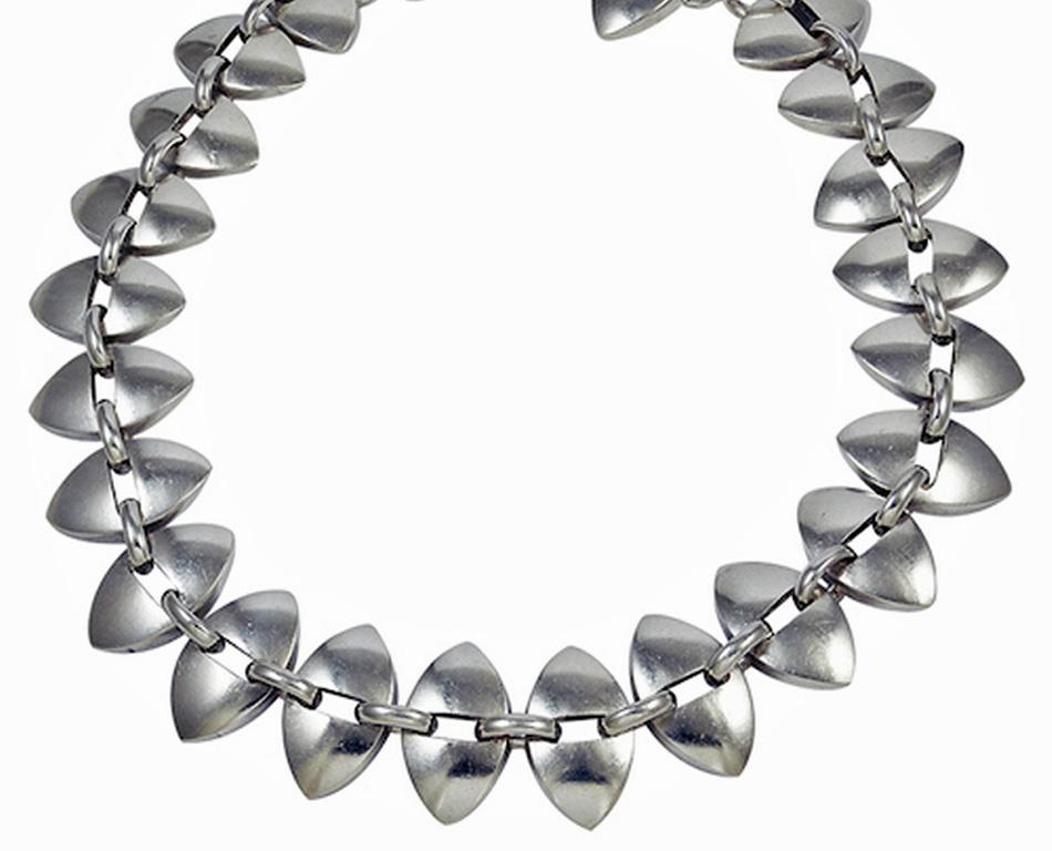 Georg Jensen Nanna Ditzel Sterling Silver Necklace No. 106 For Sale 3