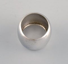 Georg Jensen Napkin Ring in Hammered Sterling Silver, Model Number 29A