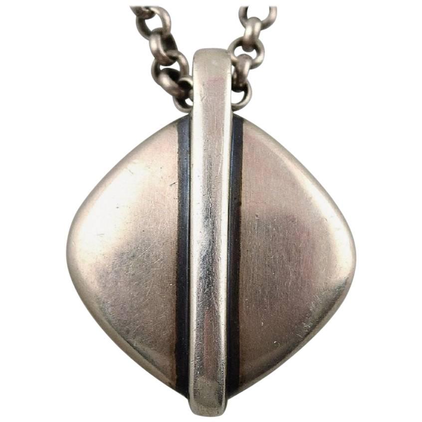 Georg Jensen Necklace with Pendant in Sterling Silver