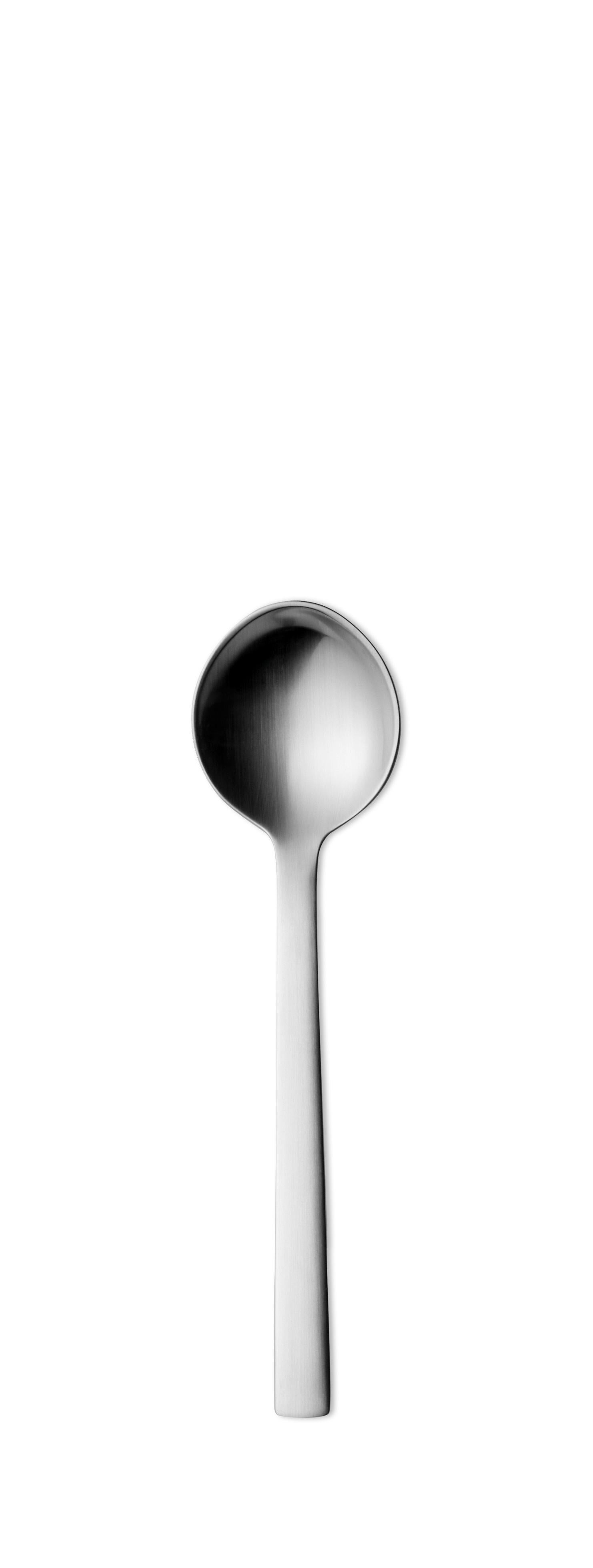 Modern Georg Jensen New York Dessert Spoon in Stainless Steel by Henning Koppel For Sale