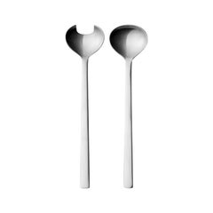 Boîte à salade Georg Jensen New York en acier inoxydable par Henning Koppel